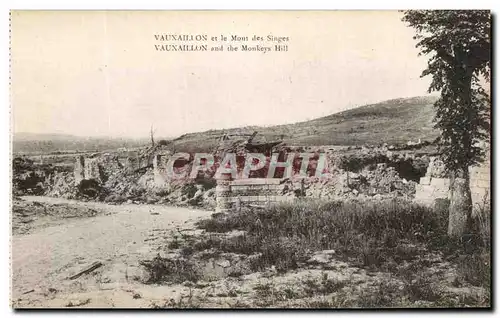 Cartes postales Vauxaillon et le Mont de Singes Militaria