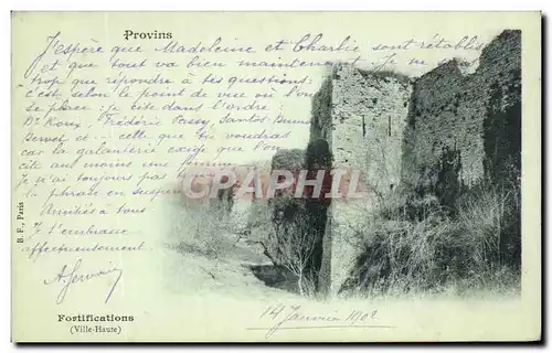 Cartes postales Provins Fortifications