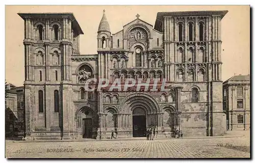 Cartes postales Bordeaux Eglise Sainte Croix