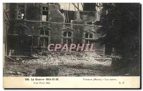 Ansichtskarte AK Verdun Les ruines Militaria