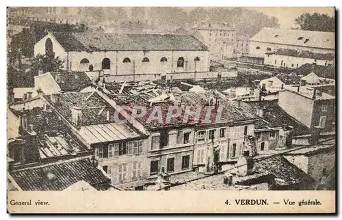 Cartes postales Verdun Vue Generale Militaria