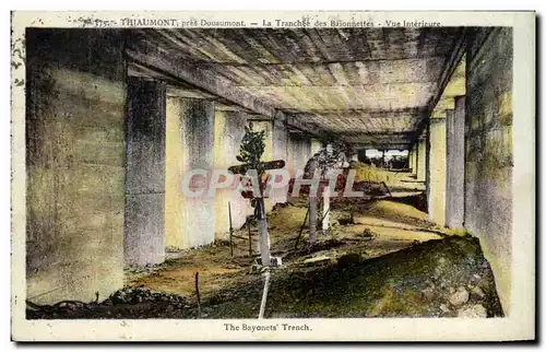 Cartes postales Thiaumont pres Douaumont La Tranchee des baionnettes Militaria