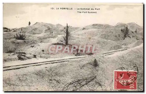 Cartes postales La Pompelle Le Sommet du Fort Militaria