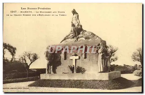 Cartes postales Biarritz Le Monument Aux Morts Militaria