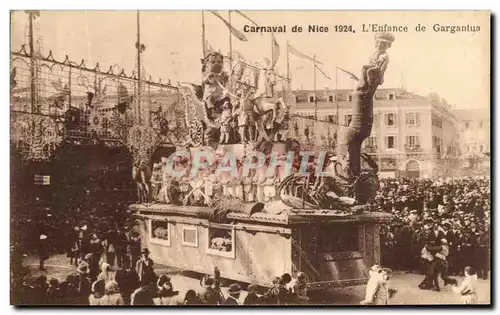 Cartes postales Carnaval de Nice L&#39Enfance de Gargantua