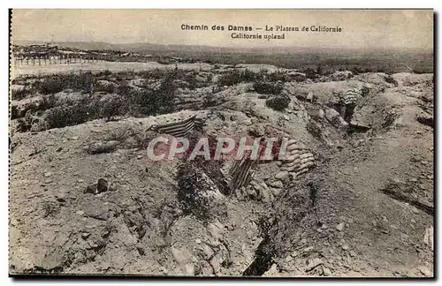 Ansichtskarte AK Chemin des Dames Le Plateau de Californie Militaria