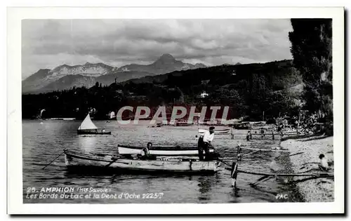 Cartes postales Amphion Les Bords Du Lac Et La Dent d&#39Oche