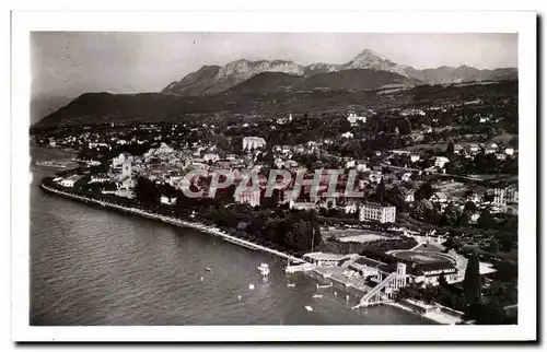 Cartes postales Evian Les Bains La Plage La Ville Et Le Massif De La Dent d&#39Oche