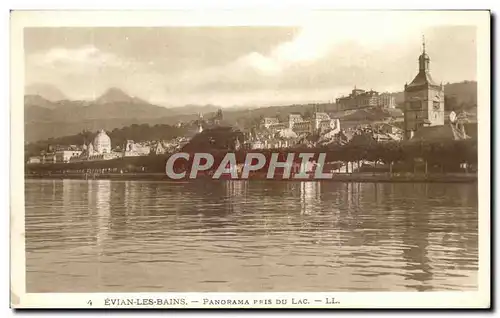 Ansichtskarte AK Evian Les Bains Panorama Pris Du Lac Leman