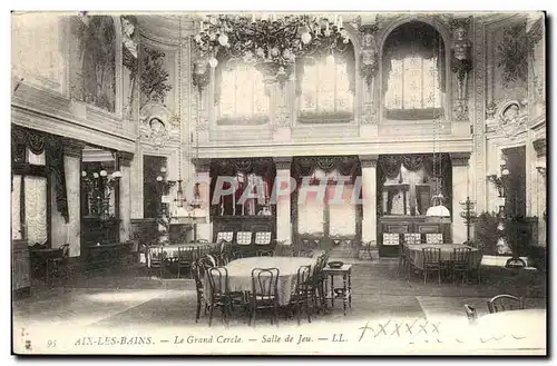 Cartes postales Aix Les Bains Le Grand Cercle Salle De Jeu