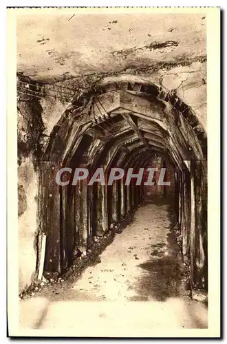 Cartes postales Fort De Vaux Partie De La Galerie Centrale Consolides Par Les Allemands Militaria