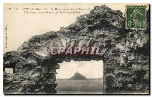 Cartes postales Mont St Michel Le Mont Vu Des Ruines Tombelaine