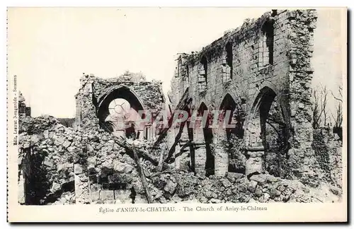 Cartes postales Eglise d&#39Anizy le Chateau Militaria