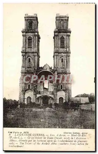 Cartes postales La Grande Guerre Env d&#39Arras Mont St Eloi Militaria