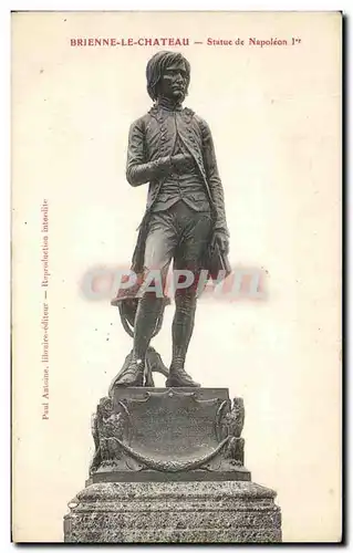 Cartes postales Brienne le Chateau statue de Napoleon 1er
