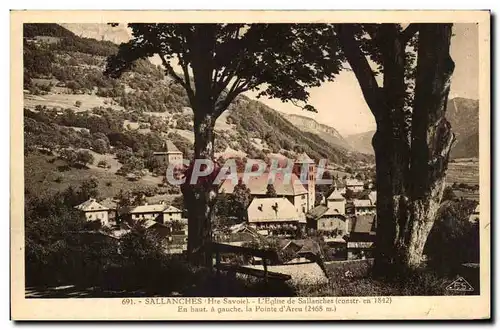 Ansichtskarte AK Sallanches L&#39Eglise de Sallanches En baut a gauche la Pointe d&#39Areu