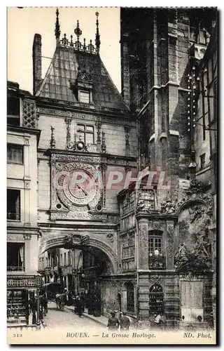 Cartes postales Rouen La Grosse Horloge