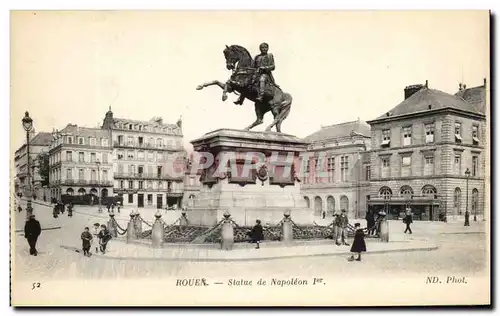 Cartes postales Rouen Statue de Napoleon 1er