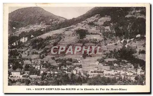 Cartes postales Saint Gervais les Bains et le Chemin de Fer du Mont Blanc