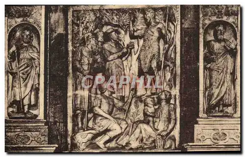 Cartes postales Cathedrale St Jean Baptiste de Perpignan Details Du Grand Retable en marbre blanc du Choeur