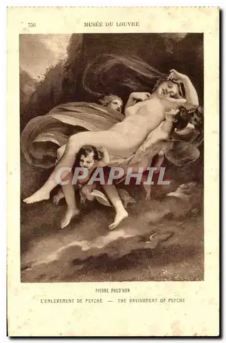 Cartes postales Musee Du Louvre Pierre Prud&#39HOn L&#39Enlevement De Psyche