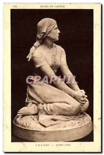 Cartes postales Musee De Louvre Chapu Jeanne D&#39Arc Paris