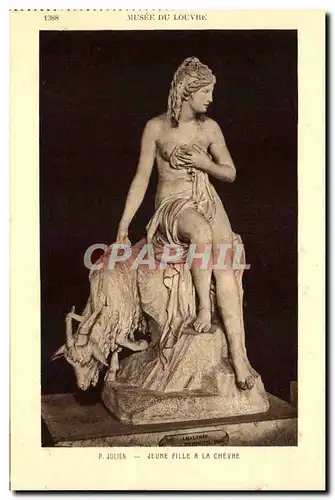Cartes postales Musee De Louvre Julien Jeune Fille A La Chevre Paris