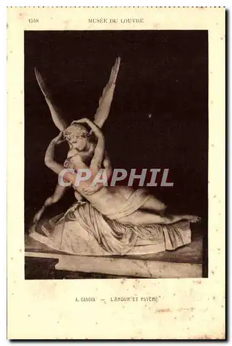 Cartes postales Musee De Louvre Canova L&#39Amour Et Psyche