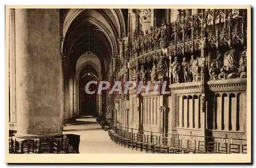 Cartes postales La Douce France Chartres Interieur De La Cathedrale Le Deambulatoire