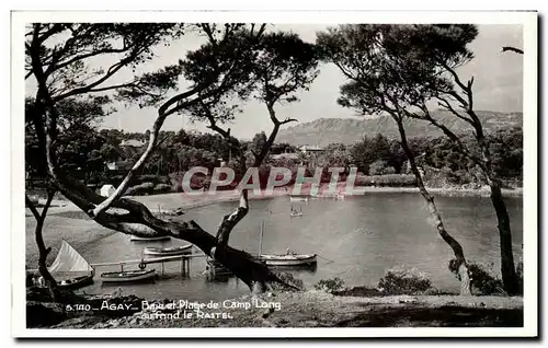 Ansichtskarte AK Agay Bale Et Place De Camp Long Au fond Le Rastel