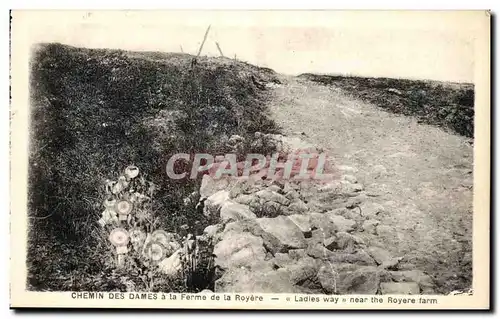 Ansichtskarte AK Chemin Des Dames a la Ferme de la Royere Militaria