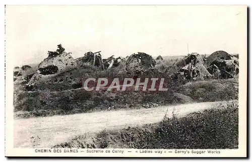 Cartes postales Chemin Des Dames Sucrerie de Cerny Militaria