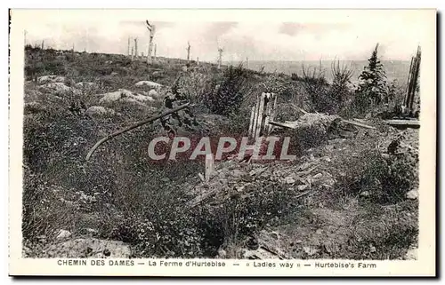 Ansichtskarte AK Chemin Des Dames La Ferme d&#39Hurtebise