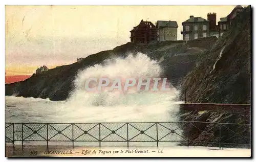 Cartes postales Granville Effet de Vagues sur le Plat Gousset