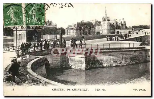 Cartes postales Chateau De Chantilly L&#39Entree