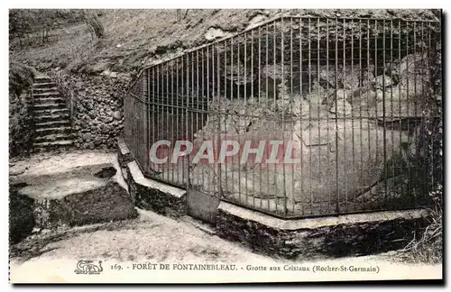 Cartes postales Foret De Fontainebleau Grotte aux Cristaux