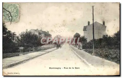 Cartes postales Montmagny Rue de la Gare