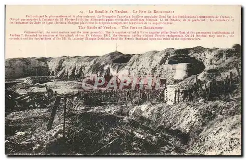 Cartes postales La Bataille de Verdun Le Fort de Douaumont Militaria