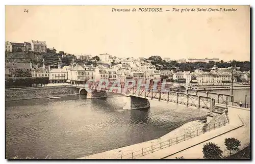 Ansichtskarte AK Panorama de Pontoise Vue prise de Saint Ouen l&#39Aumone