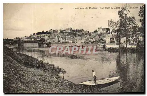 Cartes postales Panorama de Pontoise Vue prise de Saint Ouen l&#39Aumone