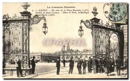 Ansichtskarte AK Nancy Un coin de la Place Stanislas