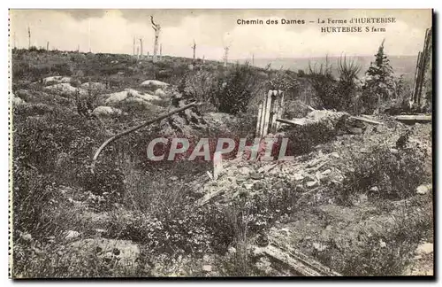 Cartes postales Chemin des Dames La Ferme d&#39Hurtebise Militaria