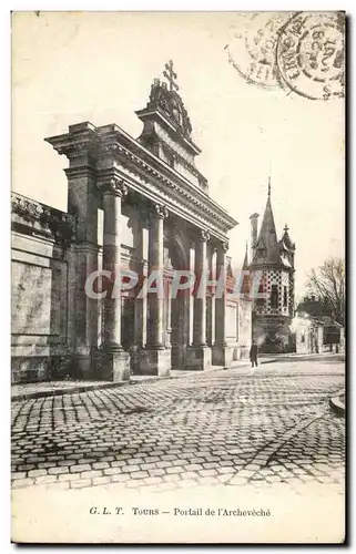 Cartes postales Tours Portail de L&#39Archeveche