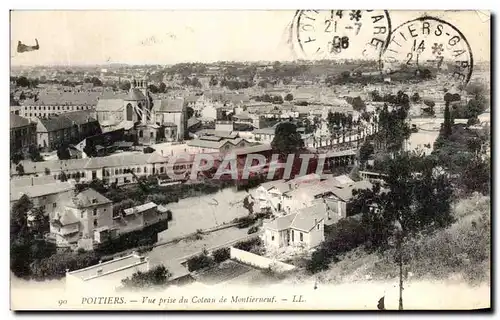 Ansichtskarte AK Poitiers Vue prise du Coteau de Montierneuf