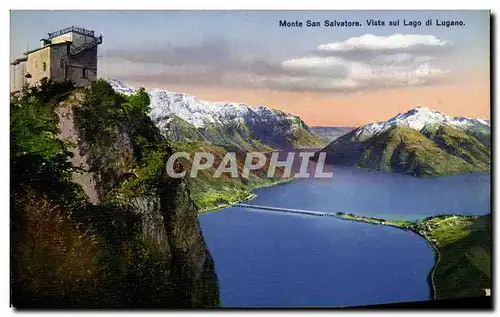 Cartes postales Monte San Salvatore Vista Sul Lago Di Lugano