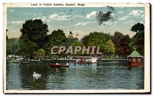 Cartes postales Lake In Public Garden Boston Mass
