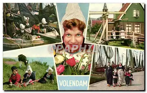 Moderne Karte Volendam Folklore