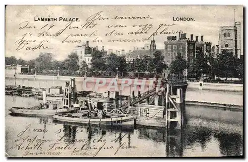 Cartes postales Lambeth Palace London Bateau