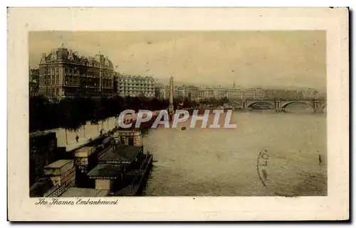 Cartes postales The Thames Embankment London