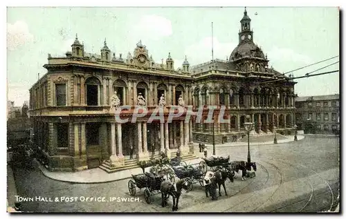 Cartes postales Town Hall Post Office Ipswich